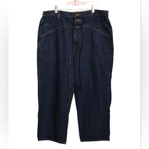 Marithe Francois Girbaud Dark Wash Embroidered Jeans Men's Size 40 - Y2K